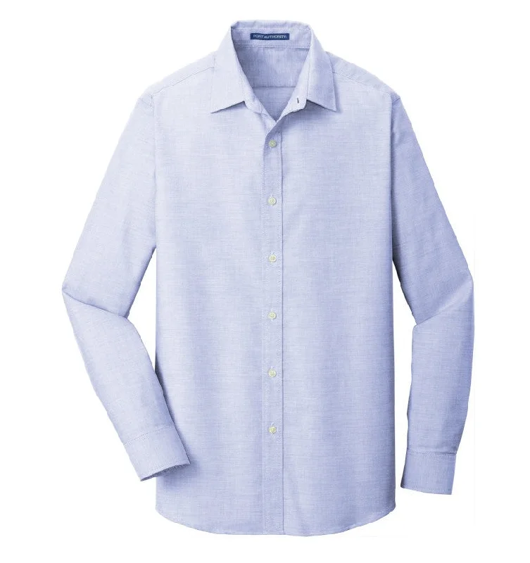 Port Authority - Men's Slim Fit SuperPro Oxford Shirt Relaxed Men's Beach