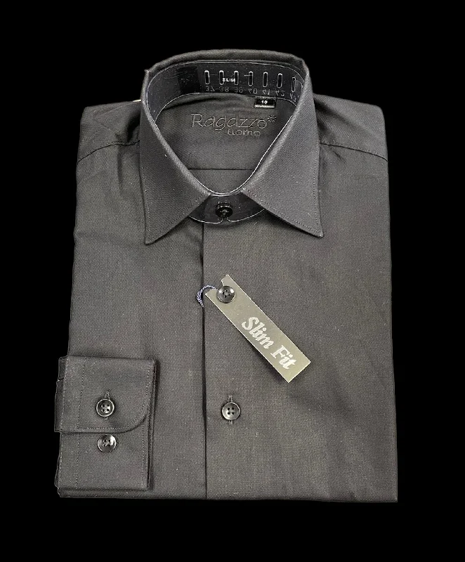 HUSKY DRESS SHIRT - BLACK Beach