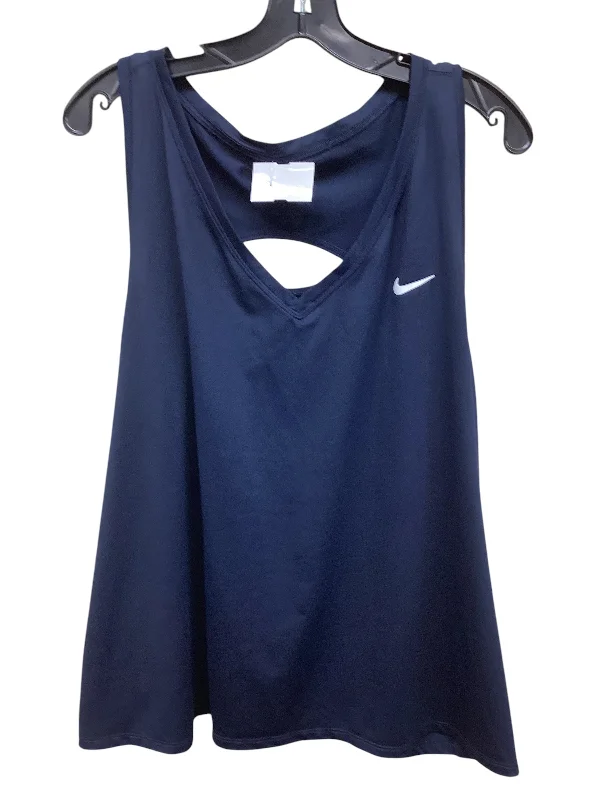 Athletic Tank Top By Nike In Blue, Size: 3x Laid