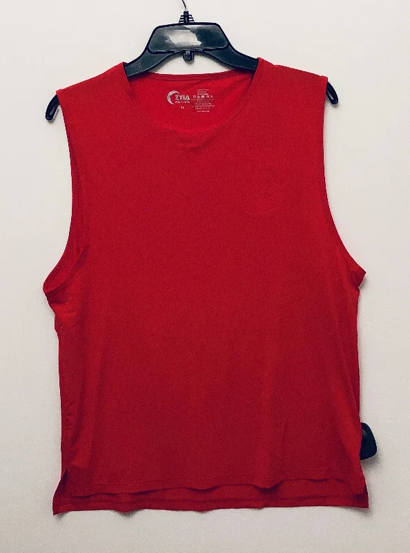 Athletic Tank Top By Zyia In Red, Size: Xl Laid