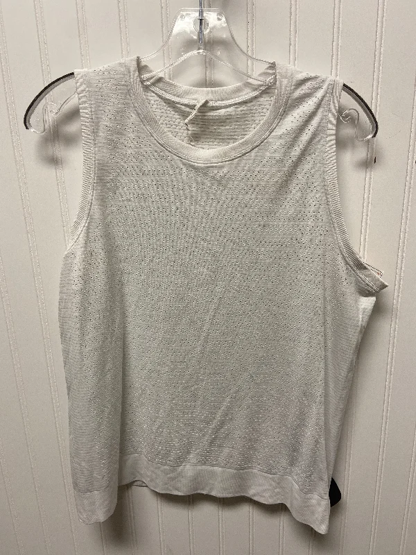 Athletic Tank Top By Lululemon In White, Size: M Organic