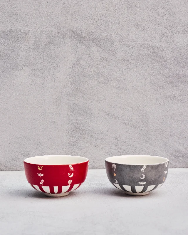 Tinghir Nibble Bowl - Set of 2 Sporty Men's Athleisure 