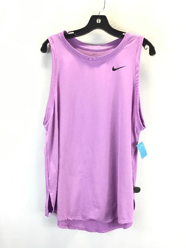 Athletic Tank Top By Nike Apparel In Purple, Size: 1x Casual Men's Japanese 