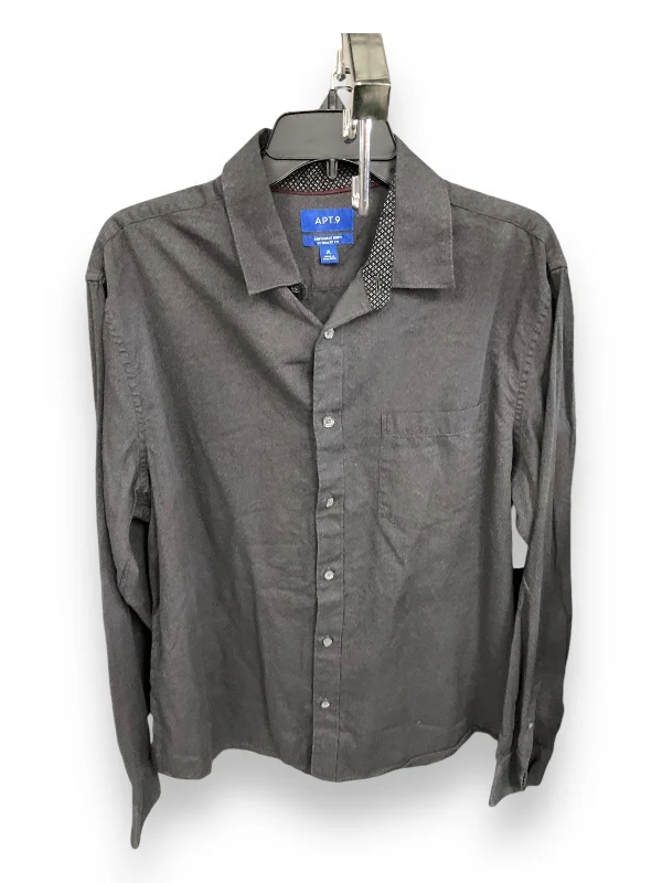 Top Long Sleeve By Apt 9 In Grey, Size: Xl British Gentleman Style