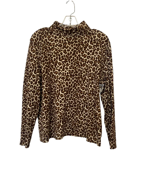 Top Long Sleeve By Charter Club In Animal Print, Size: Xl Rugged Men's Outdoor 