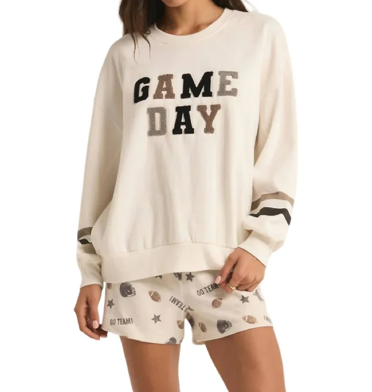 Oversized Game Day Sweatshirt Masculine Men's 