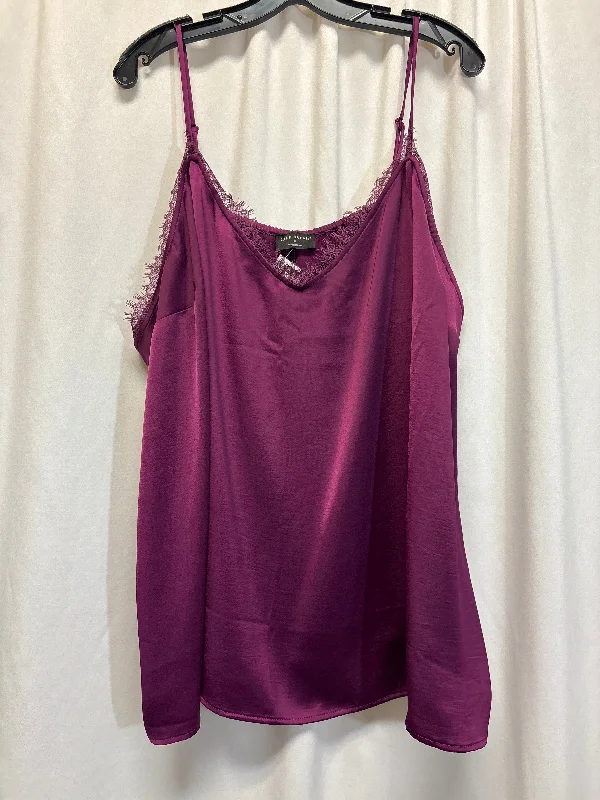 Tank Top By Lane Bryant In Purple, Size: 4x Hip Men's Retro