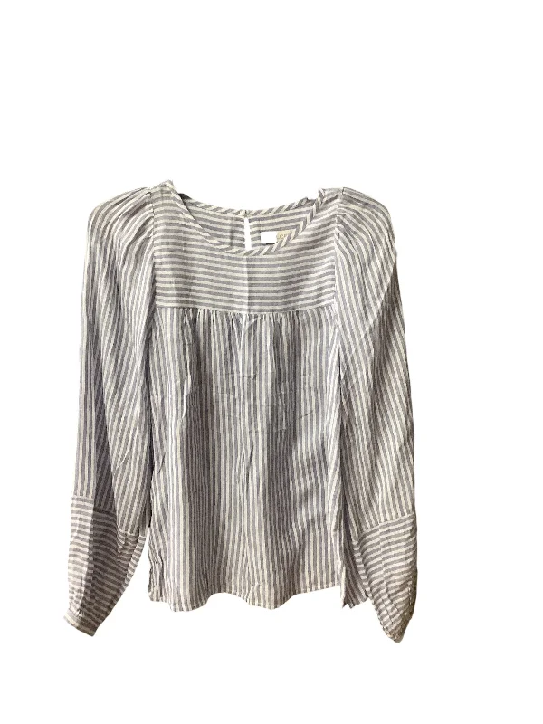 Top Long Sleeve By Loft In Striped Pattern, Size: Xs Luxurious Men's High