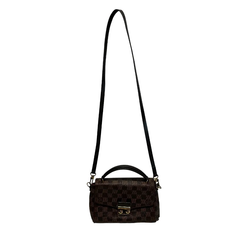 LOUIS VUITTON/Cross Body Bag/OS/Plaid/Leather/BRW/Croisette Sleek Men's Metallic