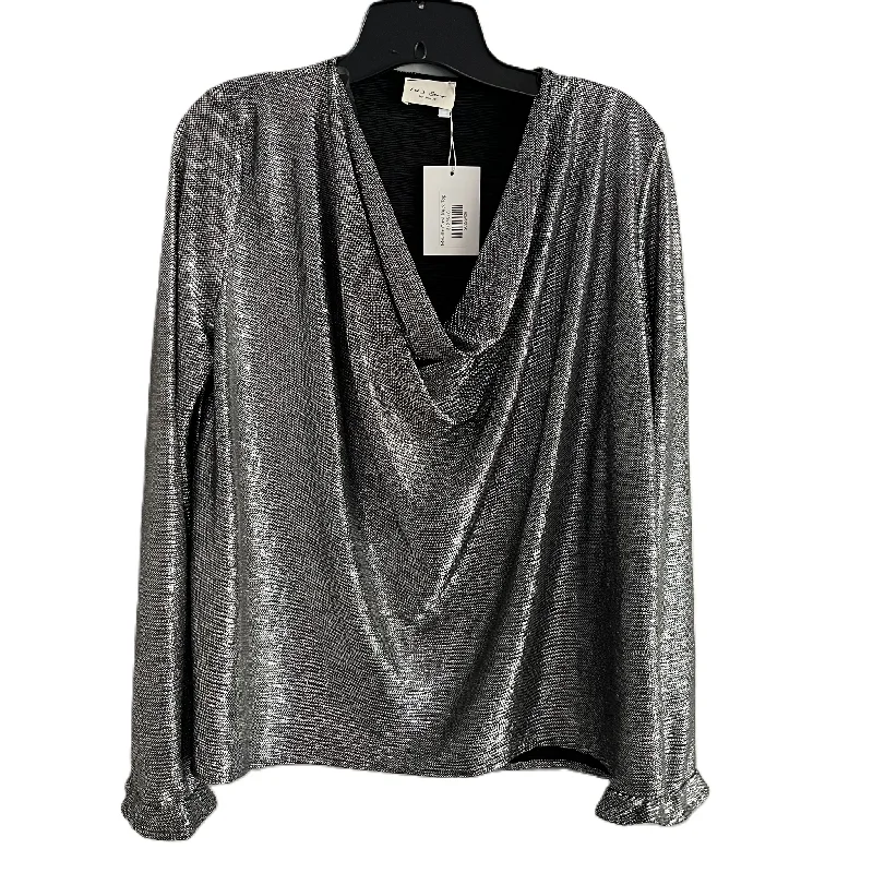 Top Long Sleeve By 143 Story In Silver, Size: S Polished Men's Silk