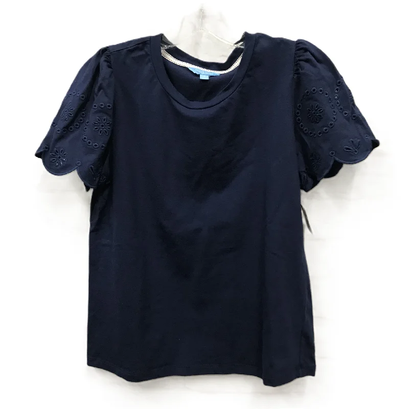 Blue Top Short Sleeve By Draper James, Size: S Cozy Men's Sherpa