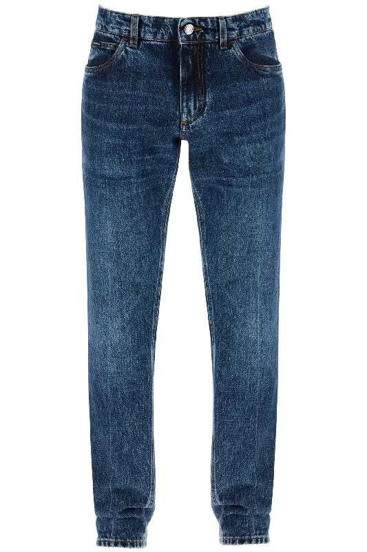 DOLCE & GABBANA regular jeans with contrasting pocket Relaxed Men's Beach