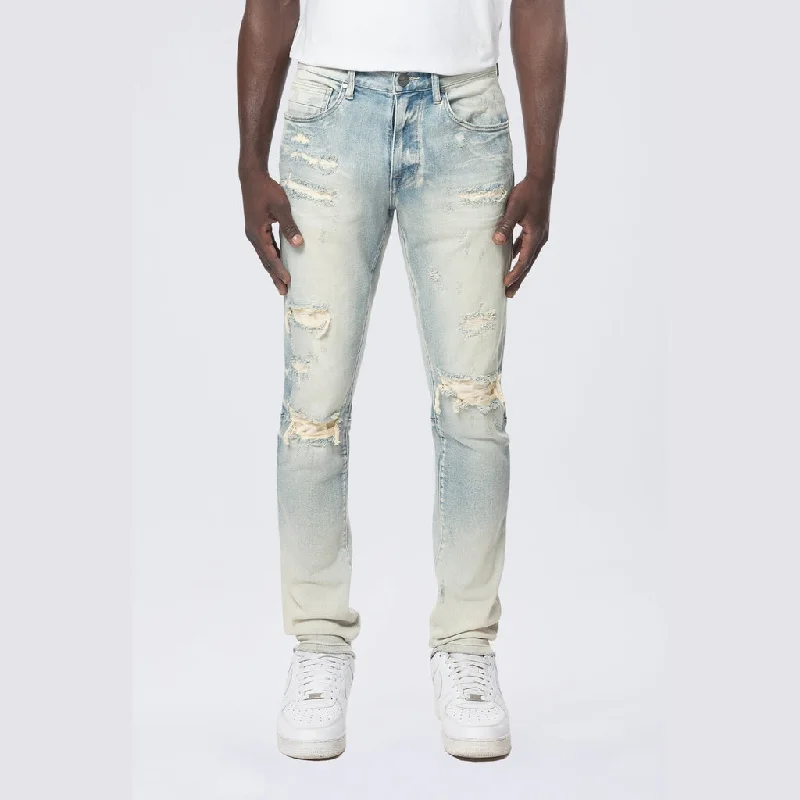 Slim Vintage Washed Jeans - Ombre Blue Classic Men's Pin