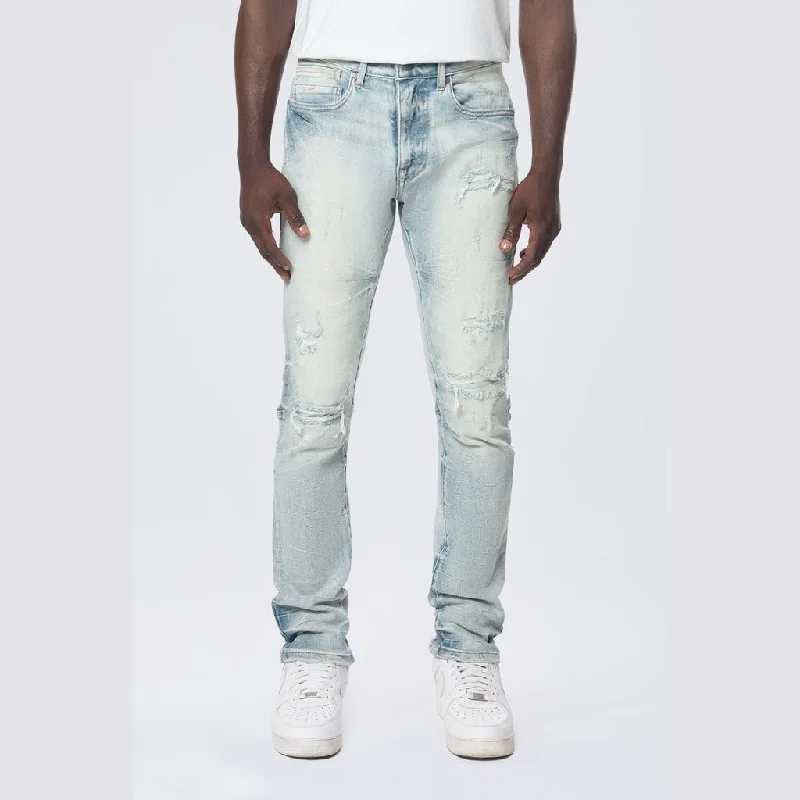 Slim Wave Effect Jeans Artistic Men's Avant